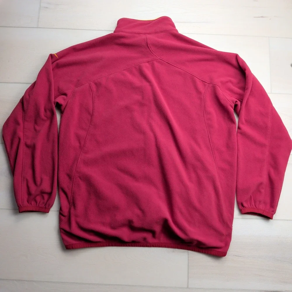 Vintage Nike Team USC Trojans Fleece Jacket Men XXL Red Full Zip Fit Therma